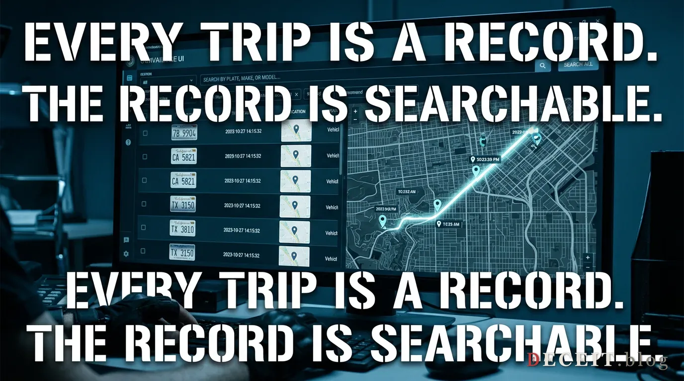 Every trip becomes a searchable record in a privately operated dragnet.